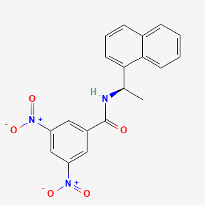 molecular formula C19H15N3O5 B1611379 (R)-(-)-N-[1-(1-Naphthyl)ethyl]-3,5-dinitrobenzamide CAS No. 85922-30-1