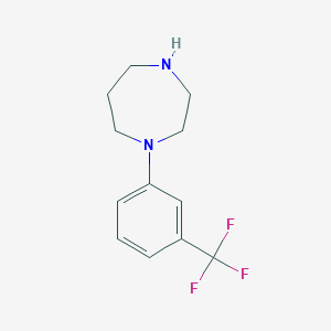 molecular formula C12H15F3N2 B1611380 1-[3-(Trifluoromethyl)phenyl]-1,4-diazepane CAS No. 74418-15-8