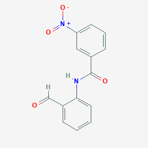 molecular formula C14H10N2O4 B1611386 N-(2-Formylphenyl)-3-nitrobenzamide CAS No. 192377-32-5