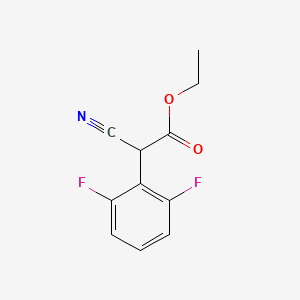 molecular formula C11H9F2NO2 B1611391 Ethyl 2-cyano-2-(2,6-difluorophenyl)acetate CAS No. 202000-98-4