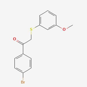 B1611393 1-(4-Bromophenyl)-2-((3-methoxyphenyl)thio)ethanone CAS No. 225222-73-1