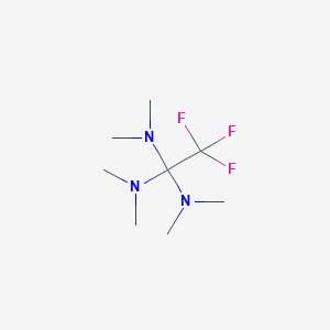 molecular formula C8H18F3N3 B1611395 1,1,1-Trifluoro-2,2,2-tris(dimethylamino)-ethane CAS No. 234451-82-2