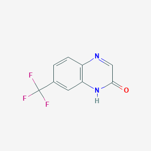 molecular formula C9H5F3N2O B1611403 7-(Trifluoromethyl)quinoxalin-2(1H)-one CAS No. 59489-41-7