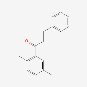 molecular formula C17H18O B1611414 2',5'-DIMETHYL-3-PHENYLPROPIOPHENONE CAS No. 108976-70-1