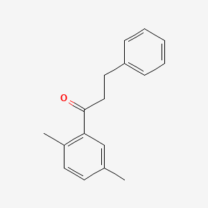 molecular formula C17H18O B1611414 1-(2,5-Dimethylphenyl)-3-phenylpropan-1-one CAS No. 108976-70-1