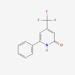 molecular formula C12H8F3NO B1611421 6-Phenyl-4-(trifluoromethyl)pyridin-2(1H)-one CAS No. 22122-89-0