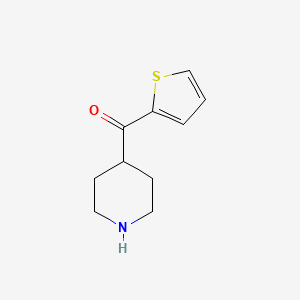 molecular formula C10H13NOS B1611424 Piperidin-4-yl(thiophen-2-yl)methanone CAS No. 86542-98-5