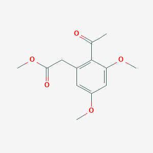 molecular formula C13H16O5 B1611436 Methyl 2-(2-acetyl-3,5-dimethoxyphenyl)acetate CAS No. 6512-33-0