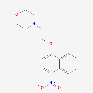 molecular formula C16H18N2O4 B1611445 4-(2-((4-Nitronaphthalen-1-yl)oxy)ethyl)morpholine CAS No. 317806-88-5