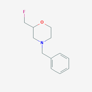 molecular formula C12H16FNO B1611460 4-Benzyl-2-(fluoromethyl)morpholine CAS No. 763053-99-2