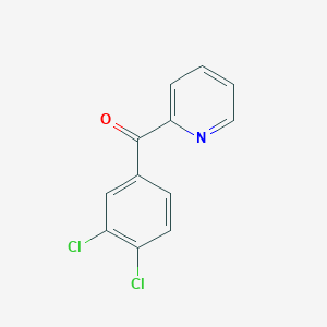 molecular formula C12H7Cl2NO B1611464 2-(3,4-Dichlorobenzoyl)pyridine CAS No. 95898-75-2