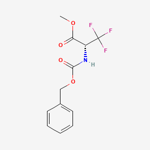 molecular formula C12H12F3NO4 B1611465 Methyl N-[(benzyloxy)carbonyl]-3,3,3-trifluoroalaninate CAS No. 27240-49-9