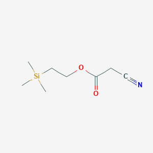 molecular formula C8H15NO2Si B1611471 Acetic acid, cyano-, 2-(trimethylsilyl)ethyl ester CAS No. 89634-33-3