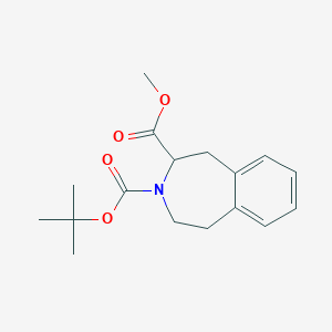 molecular formula C17H23NO4 B1611474 3-tert-Butyl 2-methyl 4,5-dihydro-1H-benzo[d]azepine-2,3(2H)-dicarboxylate CAS No. 188990-13-8
