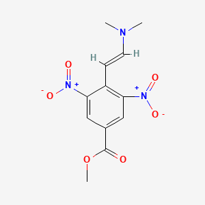 molecular formula C12H13N3O6 B1611478 (E)-methyl 4-(2-(dimethylamino)vinyl)-3,5-dinitrobenzoate CAS No. 597562-13-5