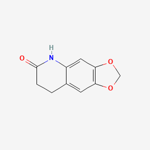 molecular formula C10H9NO3 B1611486 7,8-二氢-5H-[1,3]二氧杂环[4,5-g]喹啉-6-酮 CAS No. 94527-34-1