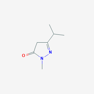 molecular formula C7H12N2O B1611489 1-methyl-3-(propan-2-yl)-4,5-dihydro-1H-pyrazol-5-one CAS No. 31272-05-6