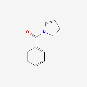 molecular formula C11H11NO B1611513 (2,3-二氢-1H-吡咯-1-基)(苯基)甲酮 CAS No. 68471-55-6
