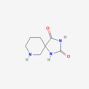 molecular formula C7H11N3O2 B1611515 1,3,7-Triazaspiro[4.5]decane-2,4-dione CAS No. 78222-09-0
