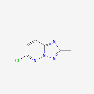molecular formula C6H5ClN4 B1611524 6-Chloro-2-methyl-[1,2,4]triazolo[1,5-b]pyridazine CAS No. 55643-82-8