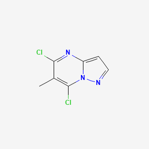 molecular formula C7H5Cl2N3 B1611532 5,7-二氯-6-甲基吡唑并[1,5-a]嘧啶 CAS No. 61098-38-2