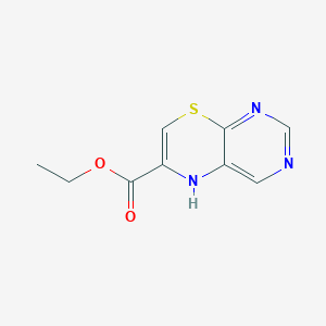 molecular formula C9H9N3O2S B1611538 5H-吡啶并[4,5-b][1,4]噻嗪-6-甲酸乙酯 CAS No. 69785-97-3