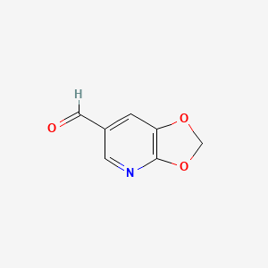 molecular formula C7H5NO3 B1611541 [1,3]Dioxolo[4,5-B]pyridine-6-carbaldehyde CAS No. 76470-45-6