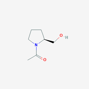 molecular formula C7H13NO2 B1611548 1-((S)-2-Hydroxymethyl-pyrrolidin-1-yl)-ethanone CAS No. 66158-68-7