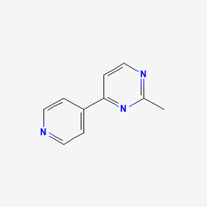 molecular formula C10H9N3 B1611550 2-Methyl-4-(pyridin-4-yl)pyrimidine CAS No. 66748-53-6