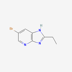 molecular formula C8H8BrN3 B1611552 6-Bromo-2-ethyl-3H-imidazo[4,5-b]pyridine CAS No. 68175-12-2