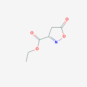 molecular formula C6H7NO4 B1611553 Ethyl 5-oxo-4,5-dihydroisoxazole-3-carboxylate CAS No. 70432-25-6