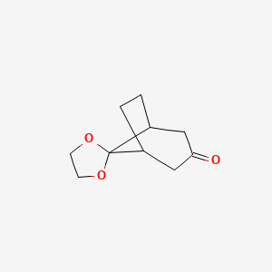 molecular formula C10H14O3 B1611555 Spiro[bicyclo[3.2.1]octane-8,2'-[1,3]dioxolan]-3-one CAS No. 70260-47-8