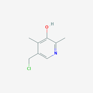 molecular formula C8H10ClNO B1611558 5-(Chloromethyl)-2,4-dimethylpyridin-3-ol CAS No. 791724-87-3