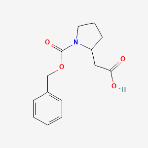molecular formula C14H17NO4 B1611569 2-(1-(Benzyloxycarbonyl)pyrrolidin-2-yl)acetic acid CAS No. 889953-03-1