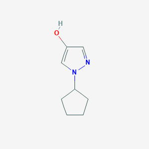molecular formula C8H12N2O B1611573 1-Cyclopentylpyrazol-4-ol CAS No. 75702-86-2
