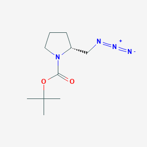 molecular formula C10H18N4O2 B1611576 (R)-2-(Azidomethyl)-1-Boc-pyrrolidine CAS No. 259537-91-2