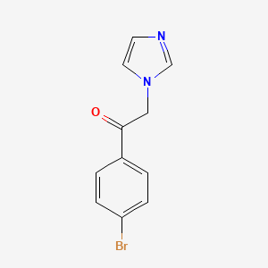 molecular formula C11H9BrN2O B1611587 1-(4-bromophenyl)-2-(1H-imidazol-1-yl)ethanone CAS No. 24155-30-4