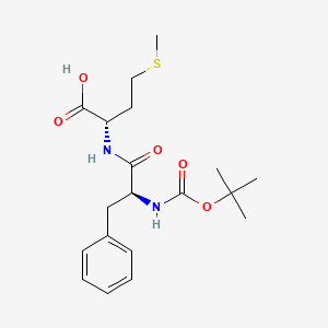 molecular formula C19H28N2O5S B1611593 N-(tert-Butoxycarbonyl)-L-phenylalanyl-L-methionine CAS No. 61543-56-4