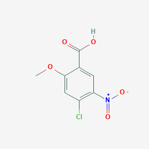 molecular formula C8H6ClNO5 B1611599 4-Chloro-2-methoxy-5-nitrobenzoic acid CAS No. 68255-77-6