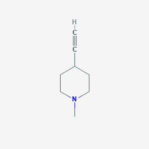 molecular formula C8H13N B1611609 4-乙炔基-1-甲基哌啶 CAS No. 91324-39-9