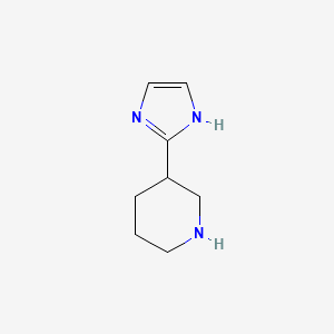molecular formula C8H13N3 B1611610 3-(1H-imidazol-2-yl)piperidine CAS No. 90747-55-0