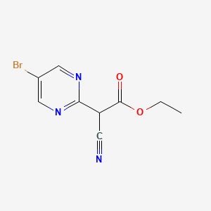 molecular formula C9H8BrN3O2 B1611611 Ethyl 2-(5-bromopyrimidin-2-yl)-2-cyanoacetate CAS No. 65364-66-1