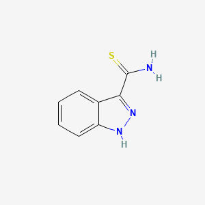 molecular formula C8H7N3S B1611614 1H-Indazole-3-carbothioamide CAS No. 28751-69-1