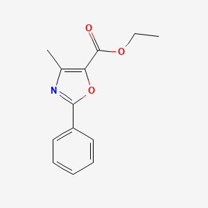 molecular formula C13H13NO3 B1611619 Ethyl 4-methyl-2-phenyl-1,3-oxazole-5-carboxylate CAS No. 4620-52-4