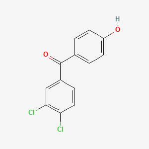 molecular formula C13H8Cl2O2 B1611621 (3,4-Dichlorophenyl)(4-hydroxyphenyl)methanone CAS No. 60013-02-7