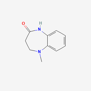 molecular formula C10H12N2O B1611623 5-Methyl-1,3,4,5-tetrahydro-2H-1,5-benzodiazepin-2-one CAS No. 33035-62-0
