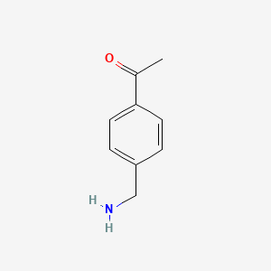 molecular formula C9H11NO B1611629 1-(4-(Aminomethyl)phenyl)ethanone CAS No. 87171-25-3