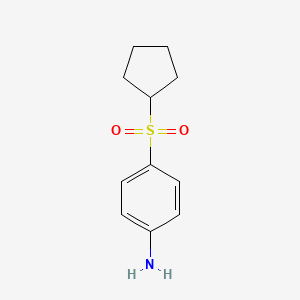 molecular formula C11H15NO2S B1611637 4-(Cyclopentylsulfonyl)aniline CAS No. 86810-83-5