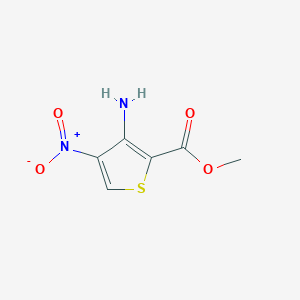 molecular formula C6H6N2O4S B1611638 Methyl 3-amino-4-nitrothiophene-2-carboxylate CAS No. 80621-56-3