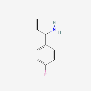 molecular formula C9H10FN B1611639 1-(4-Fluorophenyl)prop-2-EN-1-amine CAS No. 688362-55-2